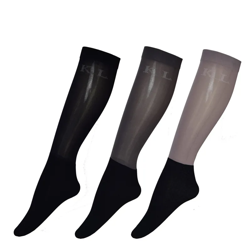 Kingsland KLmylo Unisex Show Socks 3-Pack - Assorted Colours